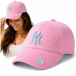 Czapka New York Yankees NY Różowa Damska Baseballówka Regulowana MLB. Czerwone czapki i kapelusze damskie NICEBIKE, na jesień, bez wzorów, z bawełny, casualowe. Za 89.99 zł.