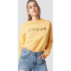 Moves Bluza Davi - Yellow. Żółte bluzy damskie Moves, z nadrukiem. Za 202.95 zł.