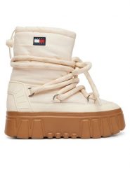 Tommy Jeans Śniegowce Tjw Platform Nylon Snowboot Wl EN0EN03163 Kremowy. Białe śniegowce i trapery damskie Tommy Jeans, z jeansu. Za 649.99 zł.