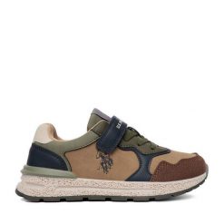 Sneakersy U.S. Polo Assn. Brązowe trampki i tenisówki chłopięce U.S. Polo Assn., bez wzorów, bez zapięcia. Za 199.99 zł.