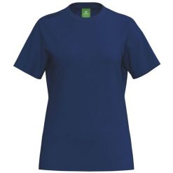 Koszulka zespołowa Erima niebieska bawełniana. Niebieskie koszulki sportowe damskie Erima, bez wzorów, z bawełny, bez kołnierzyka, bez ramiączek. Za 155.00 zł.