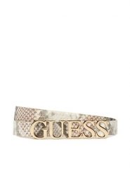 Guess Pasek Damski BW9258 P5320 Szary. Szare paski damskie Guess, z aplikacjami, ze skóry. Za 149.99 zł.