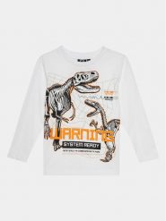 OVS Bluzka 1894852 Biały Regular Fit. Białe t-shirty dla chłopców OVS, bez wzorów, z bawełny, bez ramiączek. Za 39.99 zł.