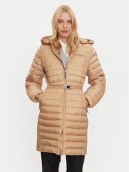 Calvin Klein Kurtka zimowa K20K208011 Beżowy Slim Fit. Brązowe kurtki damskie Calvin Klein, na zimę, xs, bez wzorów, z syntetyku, bez kaptura. Za 839.99 zł.
