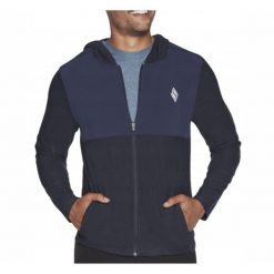 Bluza męska Skechers. Niebieskie bluzy męskie Skechers, m, bez wzorów, bez kaptura. Za 168.99 zł.