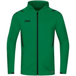 Kurtka damska Jako à capuche Challenge. Czarne kurtki damskie Jako, s, z aplikacjami, z elastanu, z kapturem, na fitness i siłownię. Za 207.00 zł.