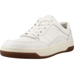 Buty GEOX D SEDRAL COURT Biały. Białe obuwie sportowe damskie Geox, bez wzorów, ze skóry, na fitness i siłownię. Za 421.99 zł.