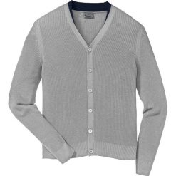 Sweter rozpinany Regular Fit bonprix jasnoszary melanż. Szare kardigany męskie bonprix, melanż, z dzianiny. Za 89.99 zł.