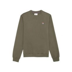 Bluza z okrągłym dekoltem Fila Biella Regular. Zielone bluzy męskie Fila, m, bez wzorów, bez kaptura. Za 312.50 zł.