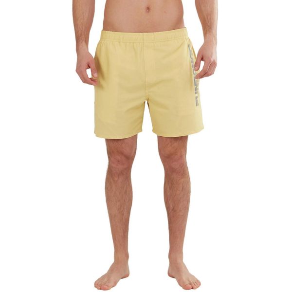 Boardshorty męskie FUNDANGO Bono Boardshort. Żółte krótkie spodenki sportowe męskie Fundango, m, bez wzorów, z bawełny, żeglarskie. Za 146.00 zł.
