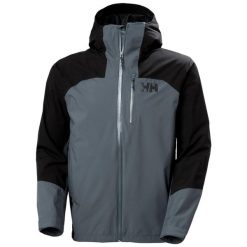 Kurtka narciarska Helly Hansen Loke 2L Shell. Czarne kurtki sportowe męskie Helly Hansen, na zimę, l, bez wzorów, narciarskie. Za 909.50 zł.