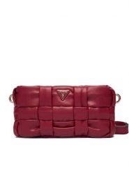 Guess Torebka Marion Mini HWWG80 72720 Czerwony. Czerwone listonoszki damskie Guess, z aplikacjami, ze skóry, bez dodatków. Za 329.99 zł.