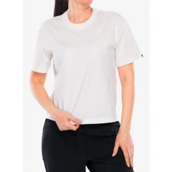 Koszulka bawełniana damska Mons Royale Yonder Merino Organic Cotton T-Shirt. Białe koszulki sportowe damskie Mons Royale, bez wzorów, z bawełny, bez kołnierzyka, bez ramiączek. Za 209.99 zł.
