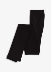 Modelujące legginsy z efektem push up i kontrolą brzuszka, z wygodnym paskiem, nieprzezroczyste 80 DEN. Czarne legginsy damskie bonprix, bez wzorów. Za 49.99 zł.
