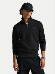 Polo Ralph Lauren Bluza 710P06234001 Czarny Regular Fit. Czarne bluzy męskie Polo Ralph Lauren, m, bez wzorów, z bawełny, bez kaptura. Za 859.99 zł.