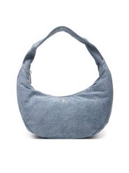 Calvin Klein Torebka Denim Soft Crescent Sm LV04F3207G Niebieski. Niebieskie torebki do ręki damskie Calvin Klein, bez wzorów, z denimu, bez dodatków. Za 289.99 zł.