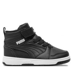Sneakersy Puma. Czarne trampki i tenisówki chłopięce Puma, bez wzorów, bez zapięcia. Za 199.99 zł.