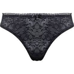 Stringi w kolorze antracytowym. Stringi damskie marki Guy de France. W wyprzedaży za 34.95 zł.