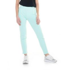 Damskie joggery ze ściągaczem Basic. Niebieskie obuwie sportowe damskie LEONE 1947 APPAREL, l, bez wzorów, z tkaniny, na fitness i siłownię. W wyprzedaży za 139.75 zł.