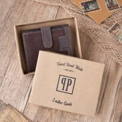 Zestaw upominkowy dla niego ZUP-22-BR plecak T-19-BR portfel męski T-04-BR VINTAGE. Portfele męskie Paolo Peruzzi, bez wzorów. Za 370.53 zł.