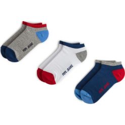 Zestaw 3 par niskich skarpet unisex PEPE JEANS - Elmo PMU10482 Blue/White/Grey 563. Skarpety damskie marki Pepe Jeans. Za 59.00 zł.
