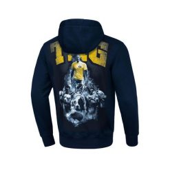 Bluza męska Pitbull z kapturem TAG Arka Gdynia. Niebieskie bluzy męskie PITBULL, m, bez wzorów, z kapturem, na fitness i siłownię. W wyprzedaży za 239.00 zł.