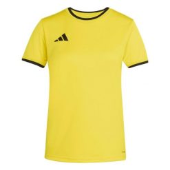 Koszulka damska adidas Entrada Jersey. Czarne koszulki sportowe damskie Adidas, bez wzorów, z jersey, bez kołnierzyka, bez ramiączek, do piłki nożnej, climacool (adidas). Za 60.99 zł.
