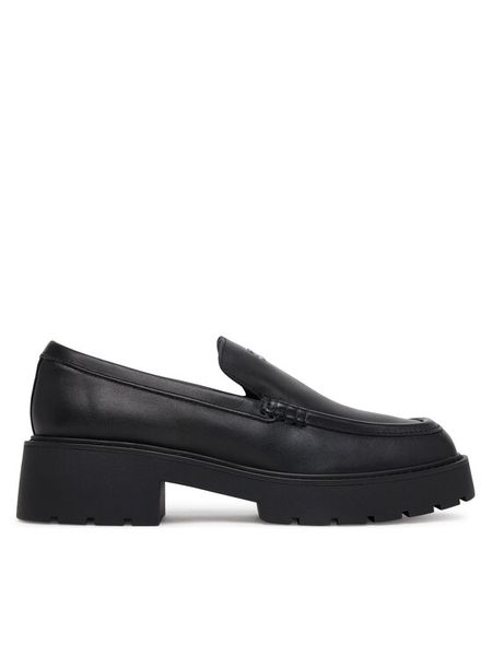 Calvin Klein Jeans Loafersy Chunky Cupsole Ru Patch Lth YW0YW01862 Czarny. Czarne mokasyny damskie Calvin Klein Jeans, z jeansu. Za 349.99 zł.