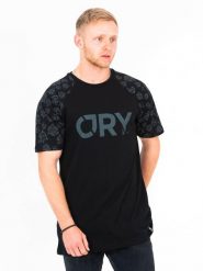 Koszulka męska do BMX, hulajnogi Cry brand Savage Reglan. Czarne koszulki sportowe męskie KRK PRO, l, bez wzorów, z bawełny, bez kołnierzyka, bez ramiączek. Za 114.99 zł.