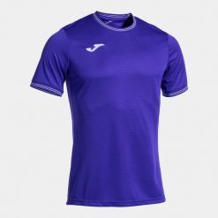 Koszulka Joma Toletum V. Fioletowe koszulki sportowe męskie Joma, l, bez wzorów, bez kołnierzyka, bez ramiączek, do piłki nożnej. Za 157.30 zł.