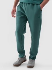 4F Spodnie dresowe męskie - zielone XL. Zielone spodnie sportowe męskie 4f, l, bez wzorów, z bawełny. Za 89.99 zł.