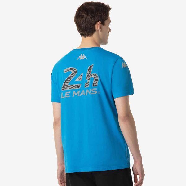 T-shirt Kappa Kama 24H Le Mans. Niebieskie buty sportowe męskie Kappa, m, z aplikacjami, z bawełny, biznesowe, bez kołnierzyka. Za 259.00 zł.