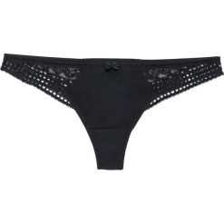 Stringi mini bonprix czarny. Czarne stringi damskie bonprix, z koronki. Za 29.99 zł.