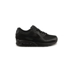 Buty do chodzenia męskie Nike Air Max 90. Czarne eleganckie półbuty Nike, z materiału, eleganckie, bez zapięcia. Za 716.00 zł.