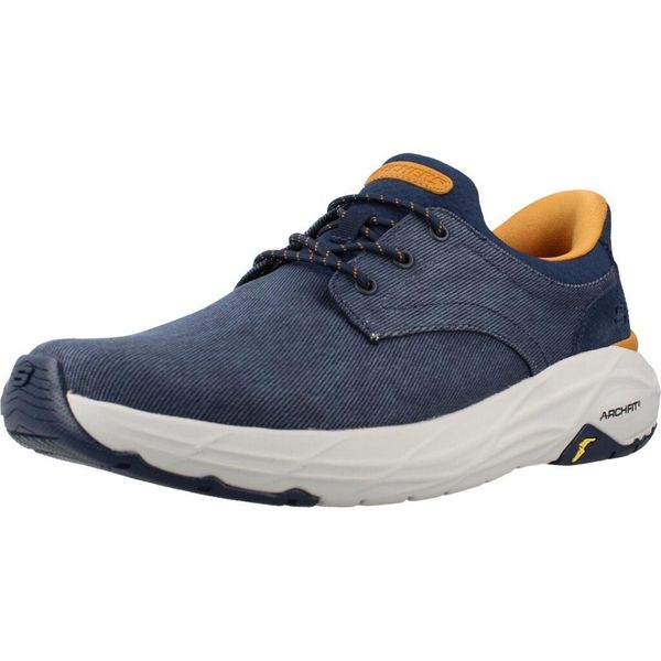 Buty SKECHERS 205795S Niebieski. Niebieskie trekkingi męskie Skechers, na fitness i siłownię. Za 317.99 zł.