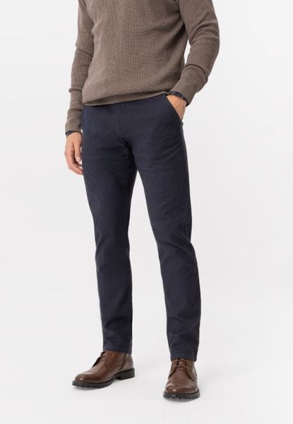 Bawełniane chino R-RICK. Niebieskie eleganckie spodnie męskie Volcano, m, bez wzorów, z bawełny, eleganckie. Za 179.99 zł.