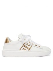 Elisabetta Franchi Sneakersy F4A9-E0504-0092 S Biały. Białe buty sportowe dziewczęce Elisabetta Franchi, bez wzorów, ze skóry, bez zapięcia. Za 819.99 zł.