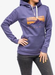 Bluza z kapturem damska Edelrid Spotter Hoody IV. Fioletowe bluzy damskie EDELRID, l, bez wzorów, z bawełny, z kapturem. Za 368.45 zł.