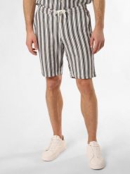 Finshley & Harding London bokserki z zawartością lnu - Cox Mężczyźni Regular Fit len niebieski|biały, S. Białe bokserki męskie Finshley & Harding London, m, bez wzorów, z bawełny. Za 149.95 zł.