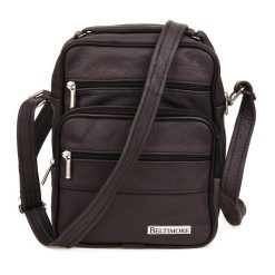 Listonoszka męska brązowa Beltimore G19. Brązowe torby na laptopa męskie bez wzorów. Za 118.92 zł.