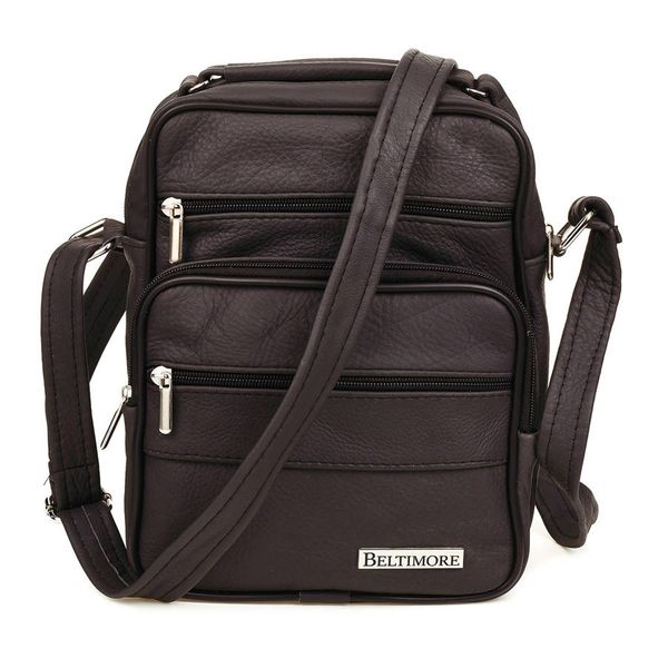 Listonoszka męska brązowa Beltimore G19. Brązowe torby na laptopa męskie bez wzorów. Za 139.99 zł.