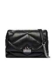 Armani Exchange Torebka XW000355 AF26568 UC001 Czarny. Czarne listonoszki damskie Armani Exchange, bez wzorów, ze skóry, bez dodatków. Za 704.99 zł.