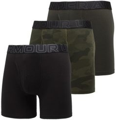 Under Armour Bokserki męskie UNDER ARMOUR Czarne/Khaki - 3 PAK Performance XL. Brązowe bokserki męskie Under Armour, m, bez wzorów. Za 141.90 zł.
