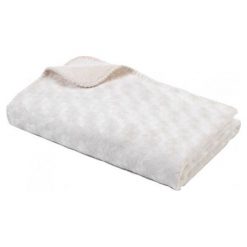 Babydan Dwustronny Koc Polarowy 75X100 Cm, Off White. Białe kocyki dla dzieci Babydan, z polaru. Za 69.00 zł.