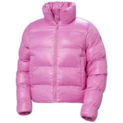 Damska kurtka puchowa Helly Hansen Jade. Czerwone kurtki damskie Helly Hansen, bez wzorów, z puchu, bez kaptura. Za 802.00 zł.