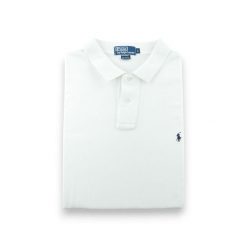 Second life - Polo Ralph Lauren koszulka męska krótki rękaw - Stan dobry. Białe koszulki polo męskie Ralph Lauren, l, bez wzorów, bez kołnierzyka, bez ramiączek, na golfa. Za 106.46 zł.