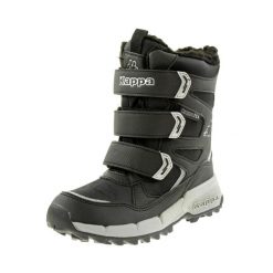 Buty zimowe chłopięce, Kappa Vipos Tex K. Czarne buty zimowe chłopięce Kappa, bez wzorów, bez zapięcia. Za 139.99 zł.