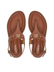 MICHAEL Michael Kors Sandały 40S5MAFS4L Brązowy. Brązowe sandały damskie MICHAEL Michael Kors, bez wzorów, ze skóry, bez obcasa, na płaskiej podeszwie, bez zapięcia. Za 369.99 zł.