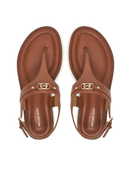 MICHAEL Michael Kors Sandały 40S5MAFS4L Brązowy. Brązowe sandały damskie MICHAEL Michael Kors, bez wzorów, ze skóry, bez obcasa, na płaskiej podeszwie, bez zapięcia. Za 549.99 zł.