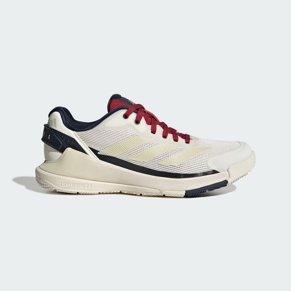 Buty Crazyquick Lightstrike Padel. Szare obuwie sportowe damskie Adidas, bez wzorów, z materiału. Za 551.70 zł.